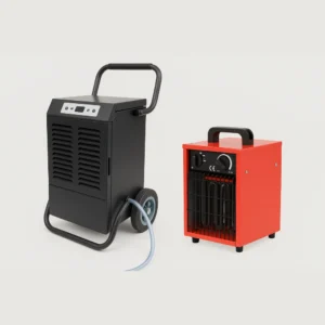Bouwdroger 1080Watt en elektrische verwarming 3000Watt