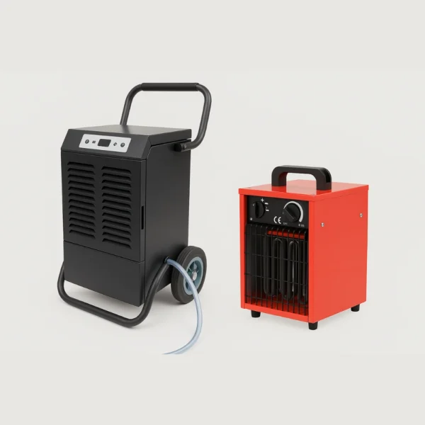 Bouwdroger 1080Watt en elektrische verwarming 3000Watt