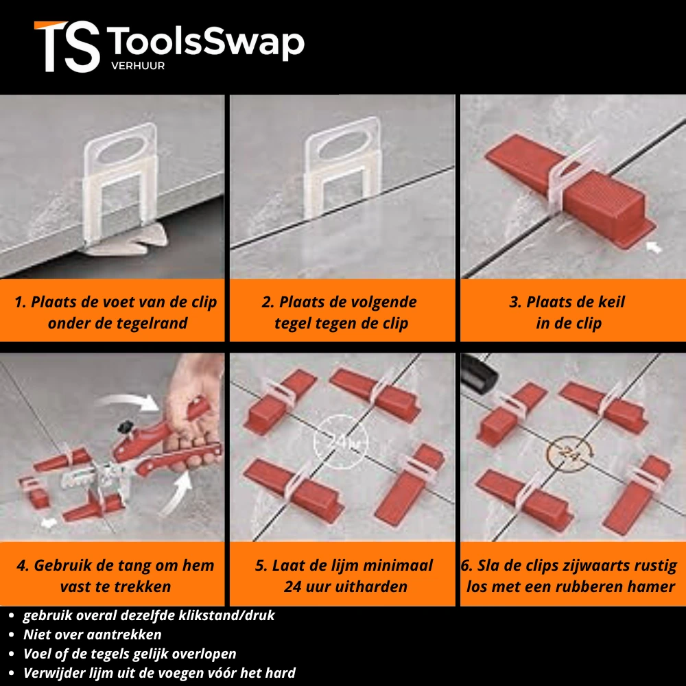 Zelf tegelen met het ToolsSwap Tegel pakket